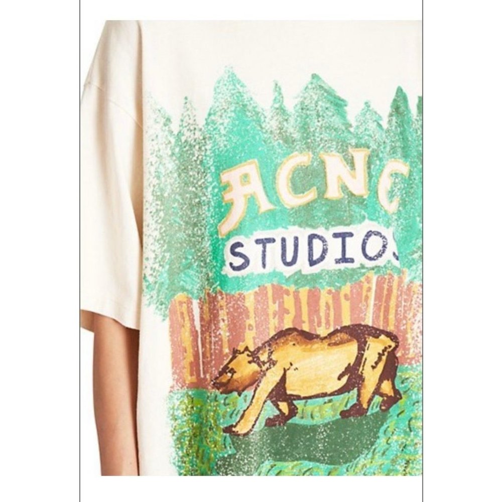 Acne Studios Bear Print T Shirt - Picture 8 of 11